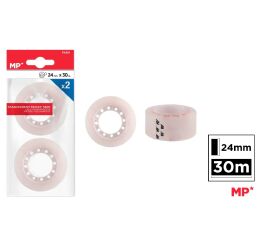 Lepící páska 24 mm 30 m 2 ks v balení