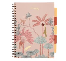 Blok A4/100l 80g Afrika pastel bež spirála s rozřaďovačem