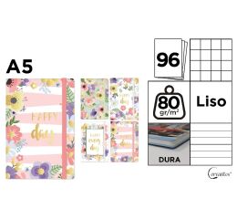 Notes A5 s gumou 96l  - Kytky Every Day