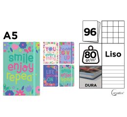 Notes A5 s gumou 96l  - Smile