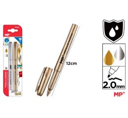 Popisovač permanentní zlatý a stříbrný na blistru