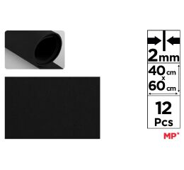 Pěnové listy EVA FOAM 40 x 60 cm 2 mm 1 ks černé