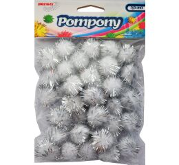 Bambule metal stříbrné 20 mm 40 ks