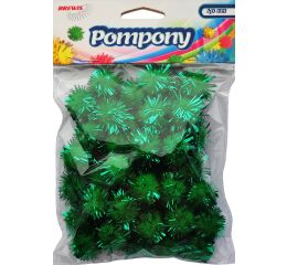 Bambule metal zelené 20 mm 40 ks