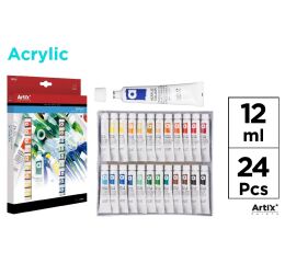 Barvy akrylové 12 ml 24 barev