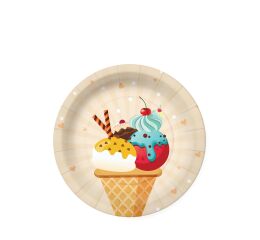 Papírový talíř malý - Ice Cream
