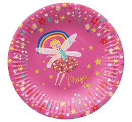Papírový talíř malý - Fairy Unicorn