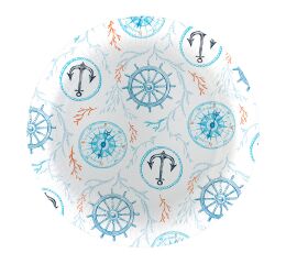 Papírový talíř velký Marine World