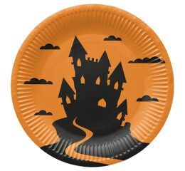 Papírový talíř velký - Funny Halloween