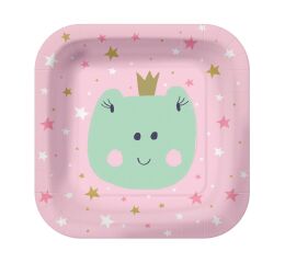 Papírový talíř hranatý - Magical Friends