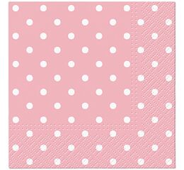 Ubrousky PAW Dekor C (20ks) Dots (light pink)