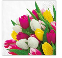 Papírový ubrousek Bunch of Tulips