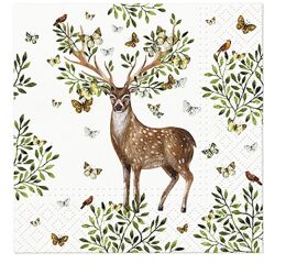 Ubrousky PAW Dekor C (20ks) Forest Antlers