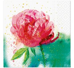 Ubrousky PAW Dekor C (20ks) Peony Watercolor