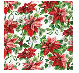 Ubrousky PAW Dekor C (20ks) Glory Poinsettia