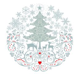 Ubrousky DAISY L (20ks) Christmas Cirkle Composition