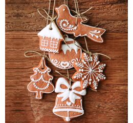 Ubrousky DAISY L (20ks) Fancy Gingerbread Cookies