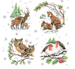 Ubrousky DAISY L (20ks) Winter Animals