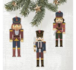 Ubrousky DAISY L (20ks) Wooden Nutcrackers