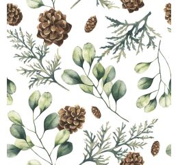 Ubrousky DAISY L (20ks) Eucalyptus with Cones