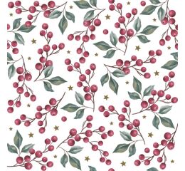 Ubrousky DAISY L (20ks) Holly berries Background