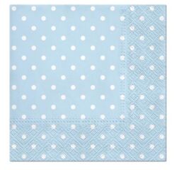 Ubrousky PAW Dekor L (20ks) Dots (light blue)