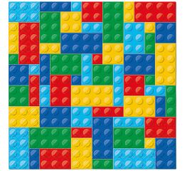 Ubrousky PAW Dekor L (20ks) Colorful Bricks