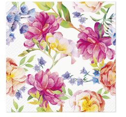 Ubrousky PAW Dekor L (20ks) Orchid with Peony