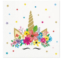 Ubrousky PAW Dekor L (20ks) Unicorn party