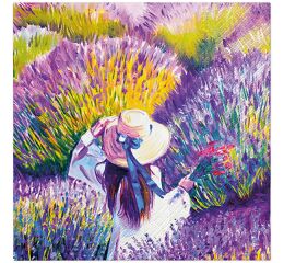 Ubrousky PAW Dekor L (20ks) Lavender Sunset