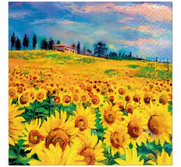 Ubrousky PAW Dekor L (20ks) Pinted Sunflowers