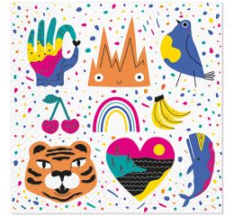 Ubrousky PAW Dekor L (20ks) Doodle Friends