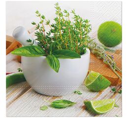 Ubrousky PAW Dekor L (20ks) Kitchen Herbs