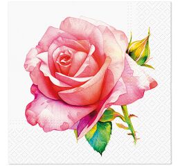 Ubrousky PAW Dekor L (20ks) Unique Rose