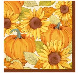 Ubrousky PAW Dekor L (20ks) Pumpkin Sun