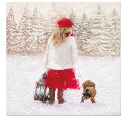 Ubrousky PAW Dekor L (20ks) Winter Walk