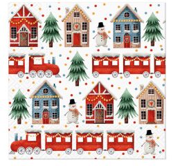 Ubrousky PAW Dekor L (20ks) Cozy Christmas