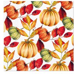 Ubrousky PAW Dekor L (20ks) Pumpkin Pattern