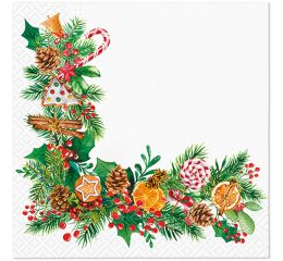 Ubrousky PAW Dekor L (20ks) Orange Scented Frame