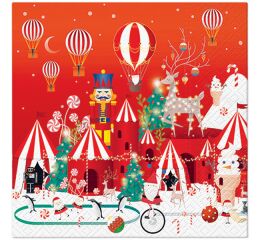 Ubrousky PAW Dekor L (20ks) Winter Wonderland Christmas