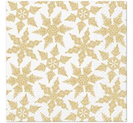 Ubrousky PAW Dekor L (20ks) Gold Winter