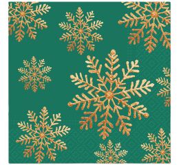 Ubrousky PAW Dekor L (20ks) Handmade Snow green