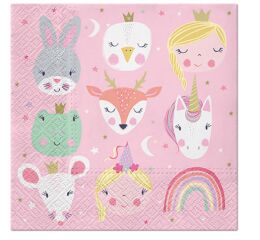 Ubrousky PAW Dekor L (20ks) Magical Friends