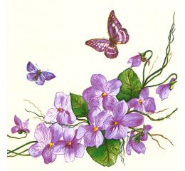 Ubrousky DAISY L (20ks) Violet Flowers