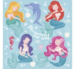 Ubrousky DAISY L (20ks) Pastel Mermaids