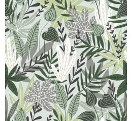 Ubrousky DAISY L (20ks) Green Leaves Wallpaper