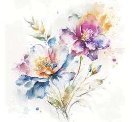 Ubrousky DAISY L (20ks) Watercolour Pastel Flowers