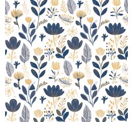 Ubrousky DAISY L (20ks) Scandinavian Floral Pattern