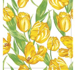 Ubrousky DAISY L (20ks) Yellow Tulips Wallpaper