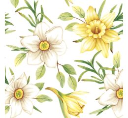 Ubrousky DAISY L (20ks) Watercolour Daffodils